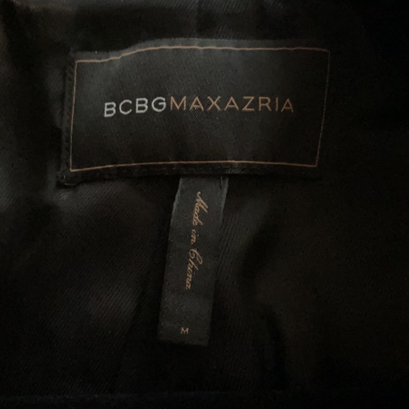 BGBGmaxazria black peplum military style jacket Medium - Picture 13 of 16